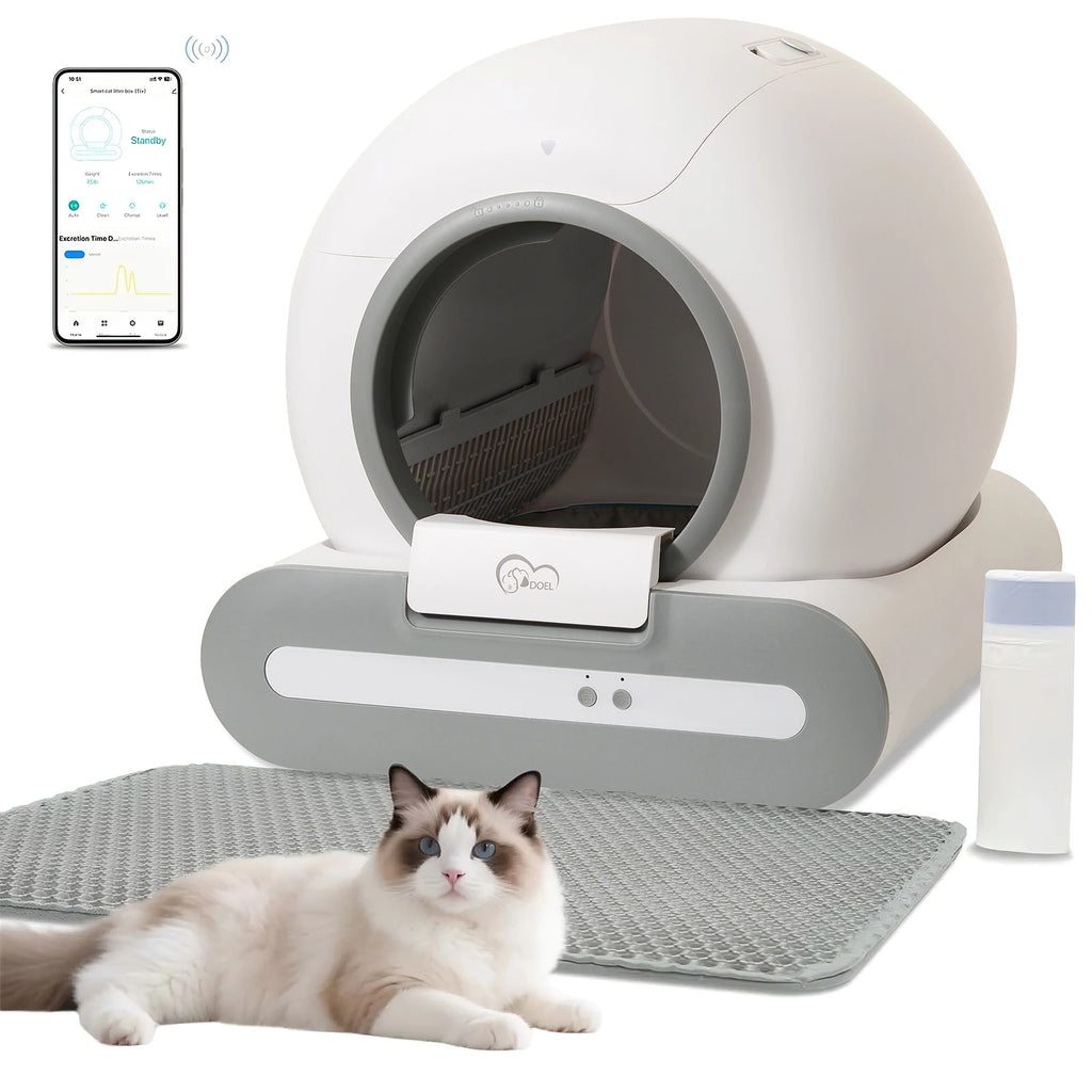 Self-Cleaning Smart Litter Box - App Controlled